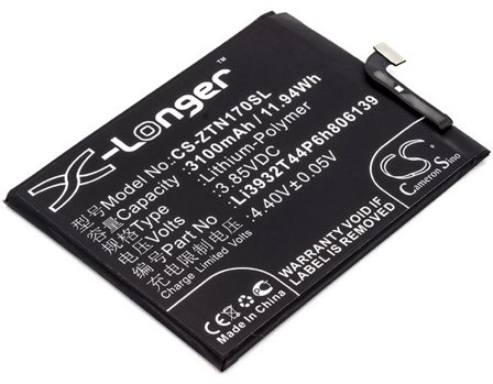 Akku älypuhelin, Matkapuhelin ZTE Nubia Z17, Nubia Z17 Dual SIM ja muut.