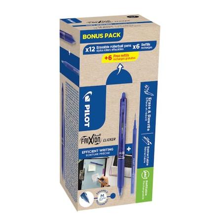 Pilot Gelpenna PILOT Frixion 0,7mm blå 12+12/fp