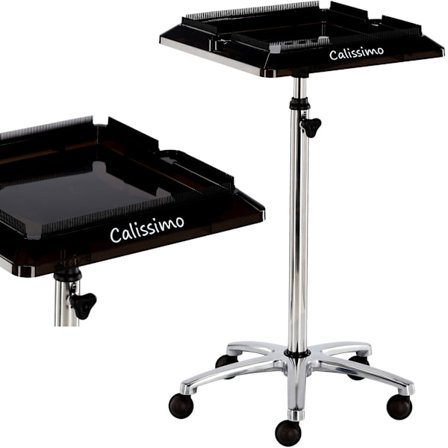 Frisörassistent vagn rullbord på hjul för färgning T0182 till skönhetsalongen bord på stativ