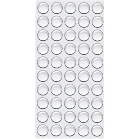 Klara Gummifötter, 100 st Självhäftande Gummikuddar, Halkfria Skåpsstoppar, för Möbel- Låd- Dörrar Skärbrädor