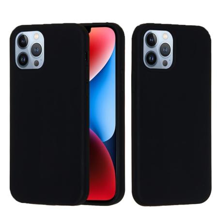 Silikonikuori iPhone 15 Prolle, musta