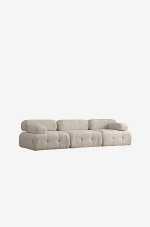 Hanah Home - 3-sitsig soffa Puca - Beige - 3-sits soffor - Från Homeroom