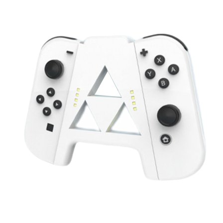 Slide Joy Con Laddningsgrepp för Switch/Switch OLED Potable Joy Con Laddare Controller Komfort Handtag Snabbladdning Medan Du Spelar(vit)