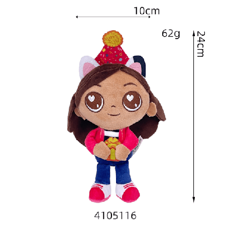 Gaby Dockhus Havfrue Kat Ny Produkt Plysdukke Brunhåret pige