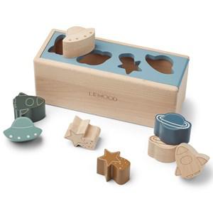 Liewood Space/Fog Blue Midas Puzzle Cube 0 - 3 months - First toys and baby toys - 0 - 3 months - Blue