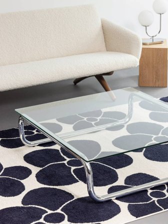 Primavera Dywan - Ciemnoniebieski/Kość Słoniowa 160X230 W Nowoczesnym Stylu