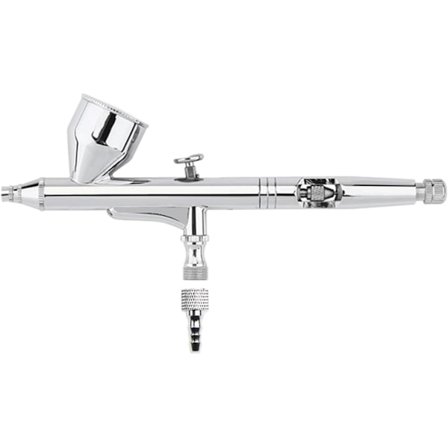 Spraypistol, Dobbelvirkende Airbrush Pennsett, Sminke Spraypistol, 0.3MM Dyse, G 1/8 Luftventilbørste, Neglekunstdesign med Tilbehør, 