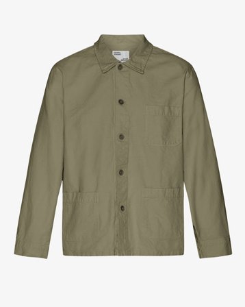 Organic Workwear Jacket - Dusty Olive - Male - L