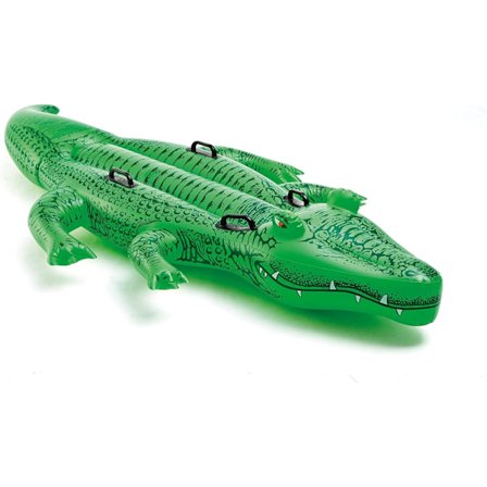 Jätte Alligator Ride-On, Oppblåsbar Ridedyr, 203x114 cm