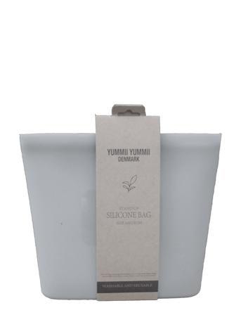 Standup Silic Bag - Sea Shell - Medium Home Storage Storage Bags Grå Yummii Yummii