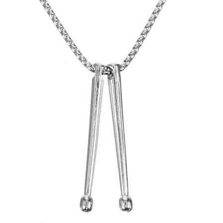 Trommestik Vedhæng Halskæde Musikalske Trommestikker Halskæde Trommeslager Smykke Gave