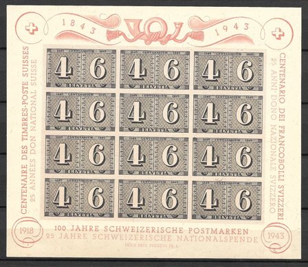 Schweiz 1943 - AFA 420 - Postfrisk