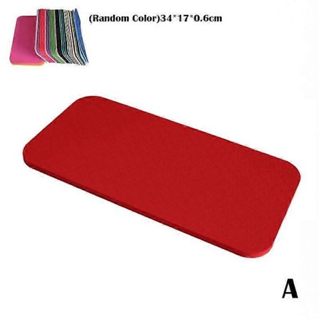 Premium TPE Yogamatta 86x43cm Halkfri Träningsmatta Vattentät Knäskydd för Yoga Pilates Fitness Dansgolv Träning[D]