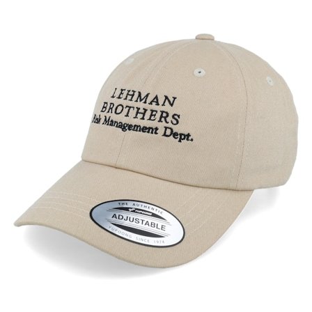 Iconic - Beige unconstructed Cap - Risk Management Department Stone Dad Cap @ Hatstore