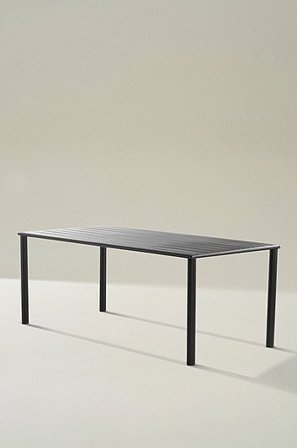 Jotex - Matbord 90x200 Cm Aluminium Svart MENTON - Köp Utematbord hos Jotex