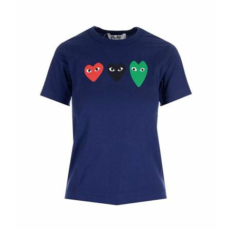 Comme des Garçons, T-Shirts Blauw, Heren, Maat:XL