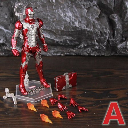 Zd Toys Marvel Iron Man Mk1 Mk2 Mk3 Mk4 Mk5 Mk6 Mk7 Mk42 Mk43 7" Film Actionfigur Iron-man Mark 1 2 3 4 5 6 7 42 43 Legends C