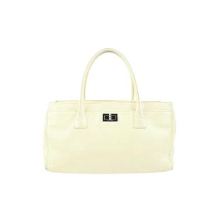 Chanel Vintage, Pre-owned Leather chanel-bags Beige, Dames, Maat:ONE Size,leer