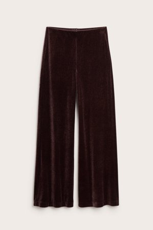 Kappahl | Sammetsbyxor | Vinröd