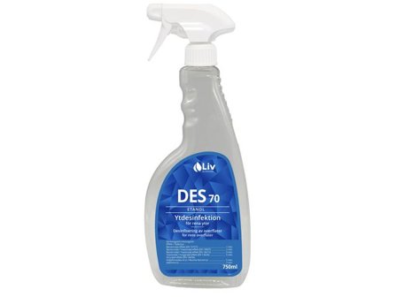 Liv Ytdesinfektion 70 spray 750ml - Lyreco - Städ och hygien > Desinfektionsmedel > Ytdesinfektion