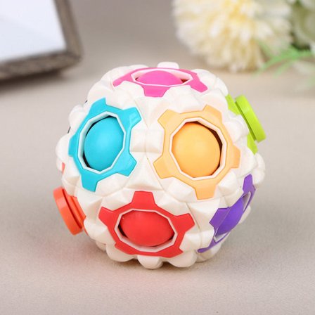 Antistress Magic Rainbow Puzzle Ball Lysande Magic Balls Stres Vit