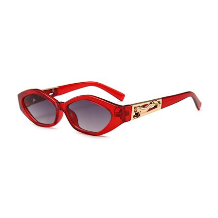 Fashion Cat Eye Solglasögon Dam Retro Cateye Plast Ram