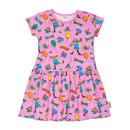 Pippi Langstrømpe Fest Pippi kjole pink