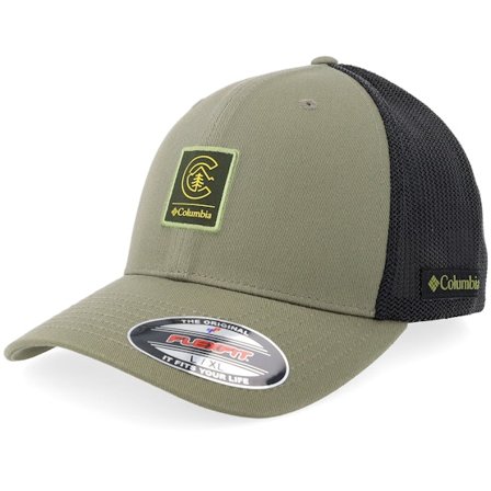 Columbia - Vert flexfit Casquette - Ball Cap Stone Green/Black Mesh Flexfit @ Hatstore