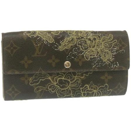 Louis Vuitton Vintage, Pre-owned Canvas Wallet Bruin, Dames, Maat:ONE Size