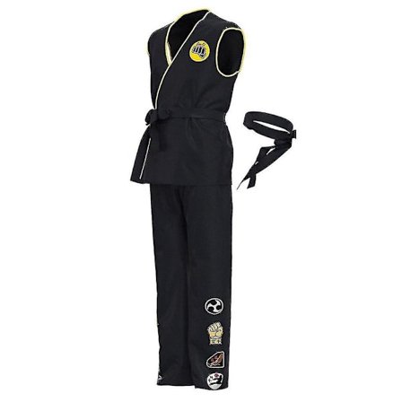 Cobra Kai Cosplay Kostyme Topp Bukser Antrekk Halloween Karneval Kostyme