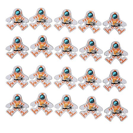 20 stk. Broderi-lapper Rummandsmand Form DIY Syning Lappe til Tøj Håndtasker Dekoration