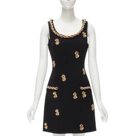 Moschino Pre-Owned, Pre-owned Fabric dresses Zwart, Dames, Maat:S