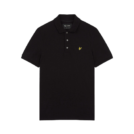 Lyle & Scott Plain Polo Shirt Överdelar Herr Svart XL