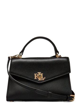 Lauren Ralph Lauren Leather Small Farrah Satchel - Black - ONE SIZE