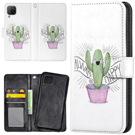 Huawei P40 Lite - Lommebok Deksel Happy Cactus