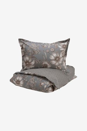 Borås Cotton - Bäddset Siena - Grå - Påslakanset - 230X220 - Från Homeroom