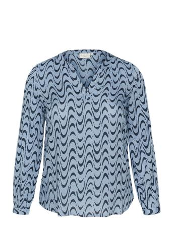 Kcnora Blouse Kaffe Curve Blue