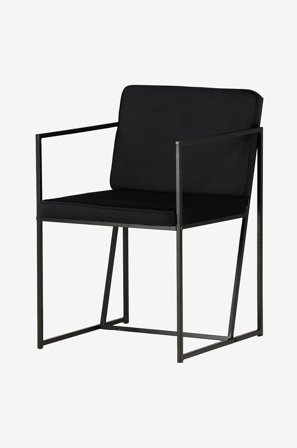 Venture Home - Spisebordsstol Richmond 2-pak - Sort - Stole - Fra Homeroom