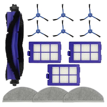 Til RoboVac X8/ X8 Hybrid/ X8 Pro Robot Støvsuger Hoved Sidebørste Hepa Filtre Moppeklud Udskiftning (FMY)