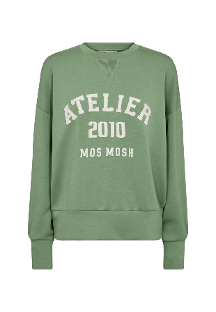 Mos Mosh Nima O-LS Sweatshirt Hoodies & sweatshirts Dam Grön L