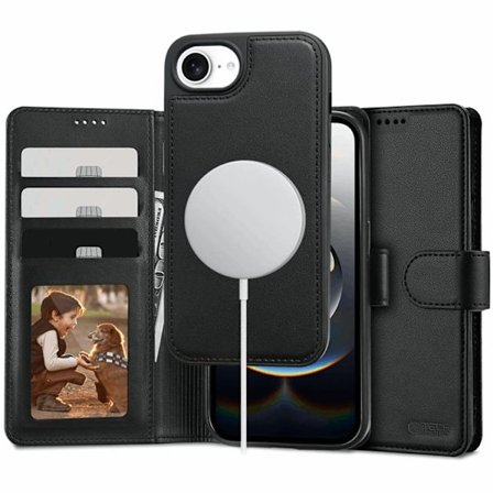 Tech-Protect iPhone 16e Pung Taske Magsafe - Mat Sort