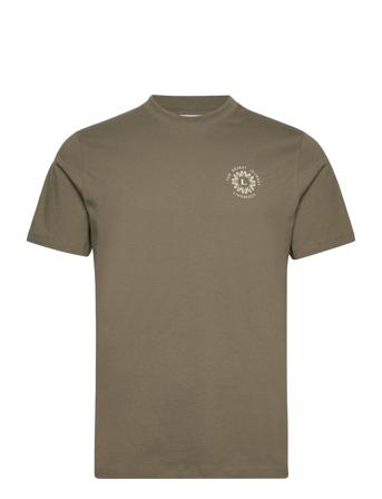 Photo Print Tee S/S Lindbergh Khaki
