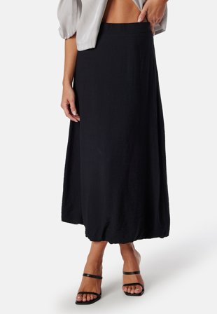 BUBBLEROOM-Bubble Hem Midi Skirt-S