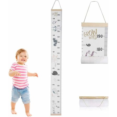 Barnevekstkart, Vekstkart, Bærbar, Søt Veggklistremerke, Hjemmedekor for Småbarn, Babyer -