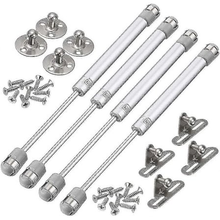 4 stk. gassfjær 100N hydrauliske hengsler gassfjærer gassfjær hydrauliske møbler luftfjær kjøkken hydraulisk for løfting av dørskap kjøkkenmøbler