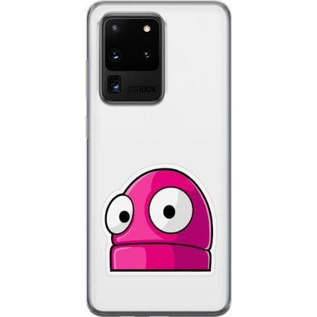 Kompatibel Mobilcover til Samsung Samsung Galaxy S20 Ultra Rosa tegneseriefigur med store øjne i legende og humoristisk stil