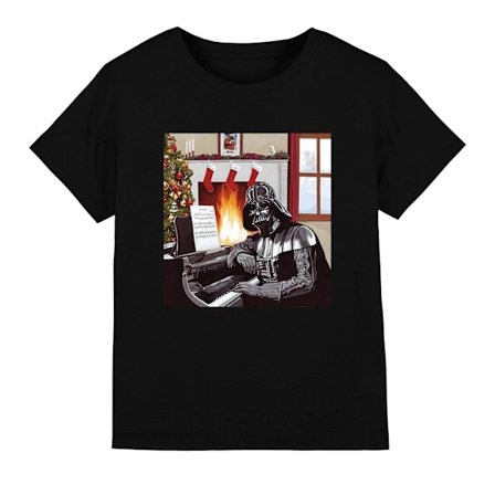 Star Wars Barn/Barn Julsånger Darth Vader T-Shirt 7