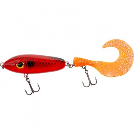 Fladen Maxximus Predator Tail-Or 50g, Red High Vis W Grey Pattern