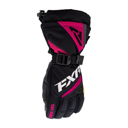 Rukavice FXR Helix Race Dětské Černá/Fuchsiová L