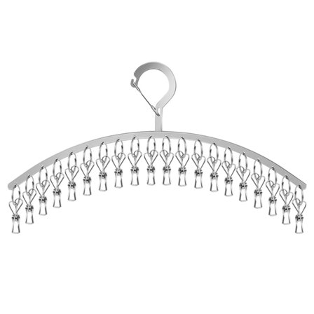 20 Rustfrie Stål Klip Vindtæt Tøj Klip Tøj Hængende Tøjlinie Sok Tørklæde BH Tørring Stativ Tøj Klip Tørretumbler